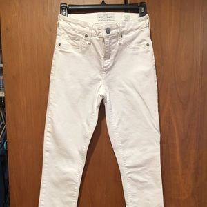 Lucky Brand white Ava skinny jeans